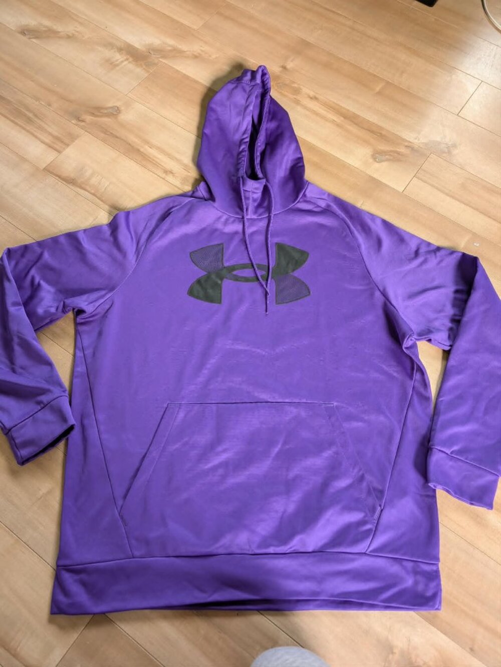 Under Armour "Armour Fleece" Big Logo Hoodie - Purple - Men's Large